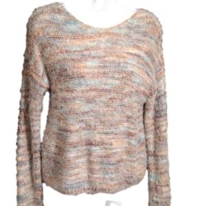 Jolt marled multicolor scoop neck sweater